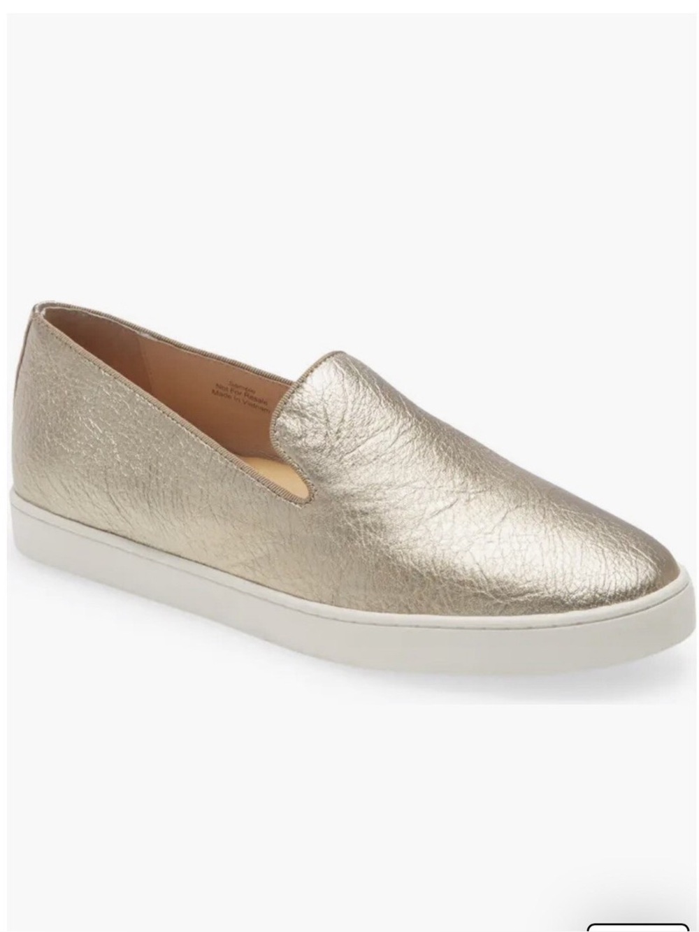 Birdies Gold Swift Leather Slip On Shoes Size 9 US